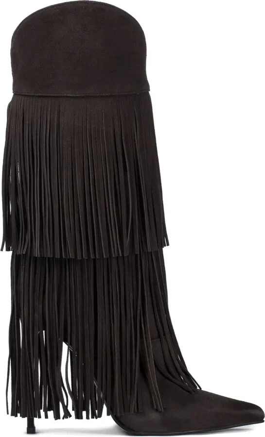 120mm Andy layered-fringe cowboy boots