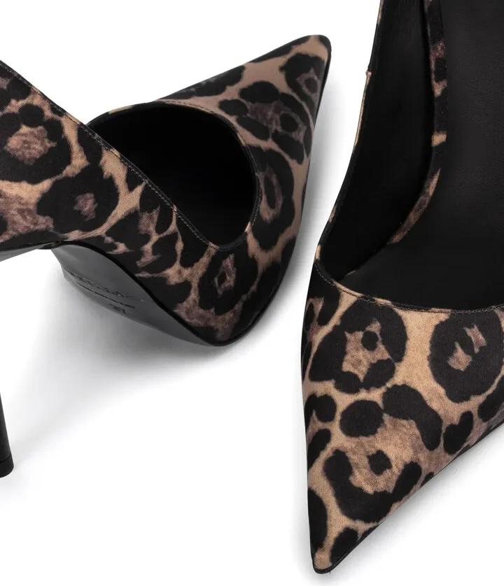 120mm Bella leopard-print pumps - Image 4