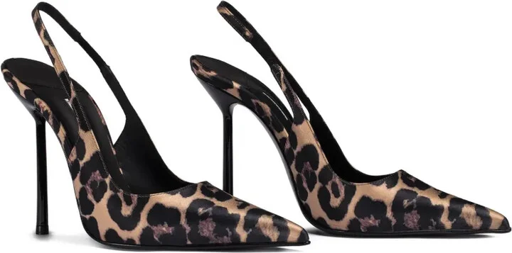 120mm Bella leopard-print slingback pumps - Image 2