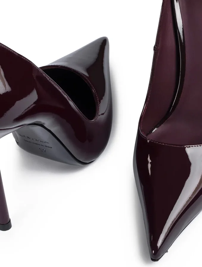 120mm Bella patent-leather pointed-toe pumps - Image 4