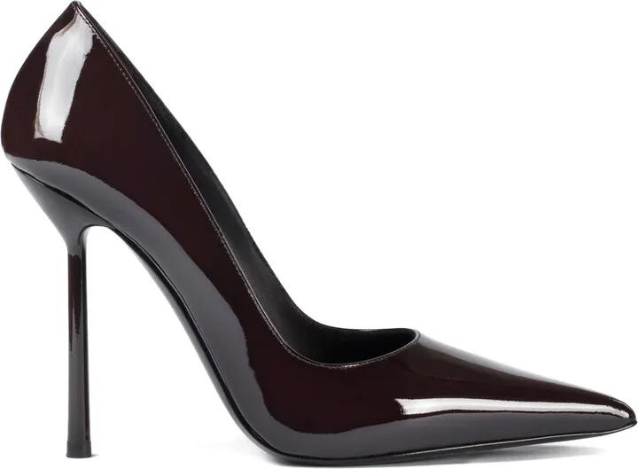 120mm Bella patent leather pumps