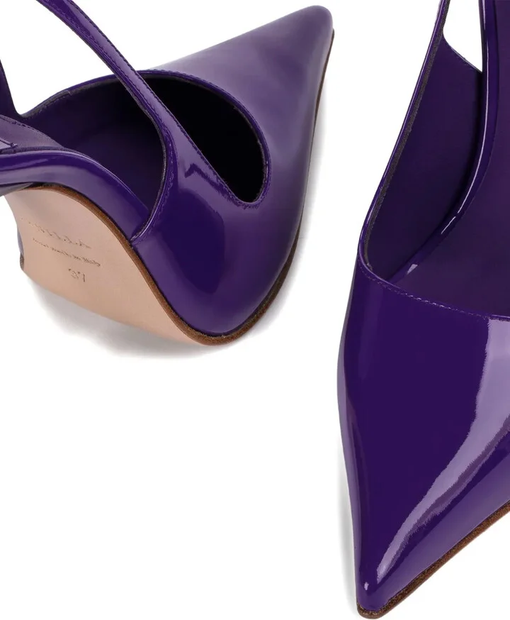 120mm Bella slingback pointed-toe pumps - Image 4