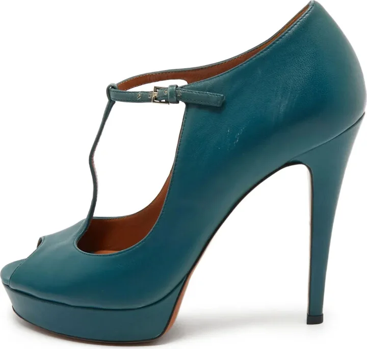 120mm Betty T-Strap heeled sandals