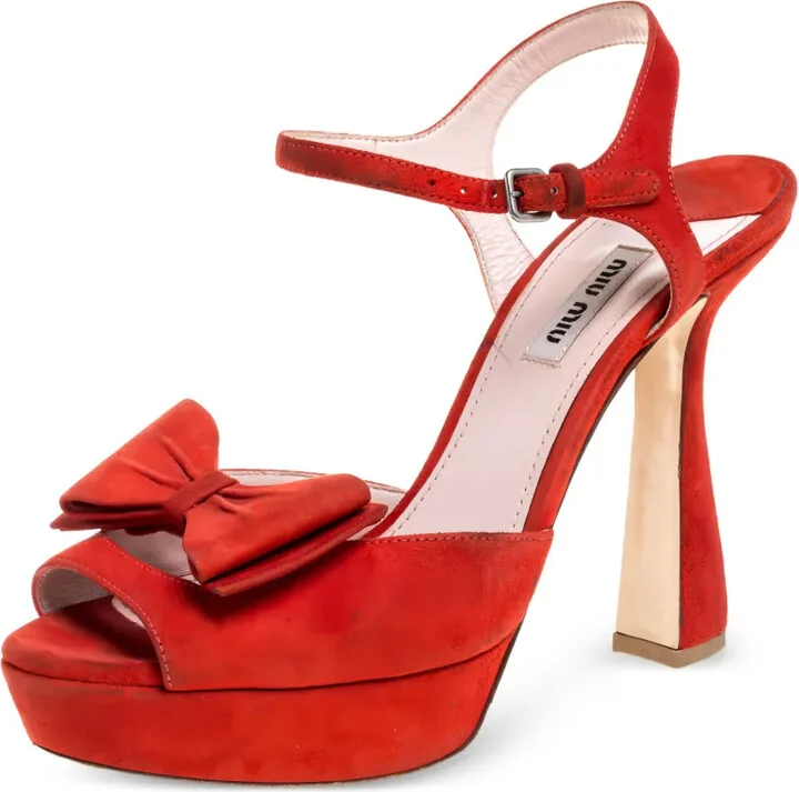 120mm Bow-Embellished Platform Sandals - Image 2