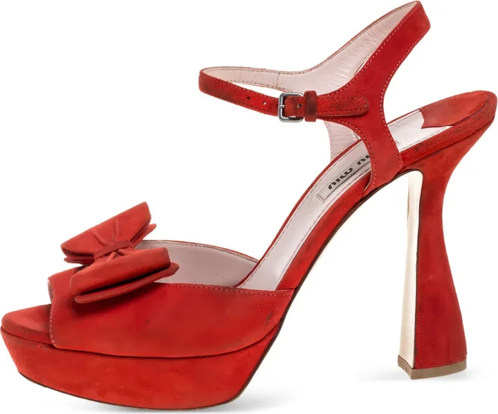 120mm Bow-Embellished Platform Sandals