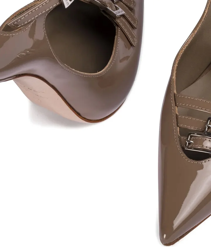 120MM buckle-strap pointed-toe pumps - Image 4