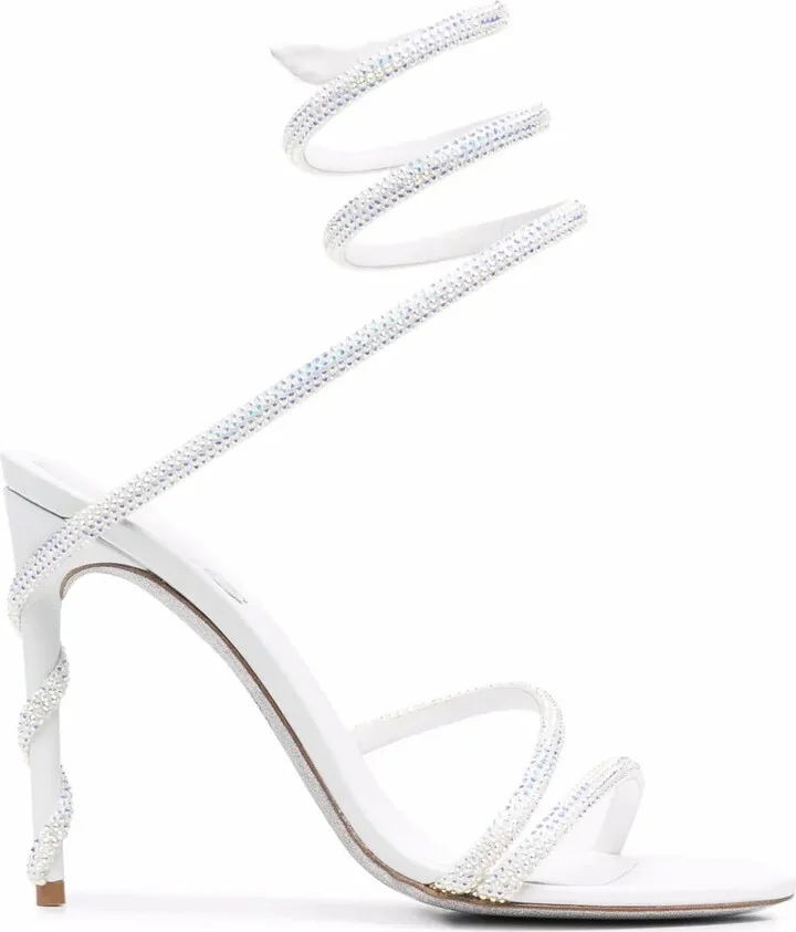 120mm Cecile rhinestone sandals