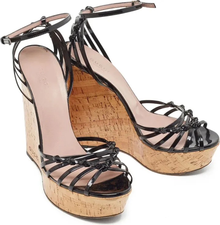 120mm Cork-Wedge Sandals - Image 2