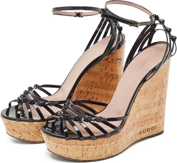 120mm Cork-Wedge Sandals - Image 3