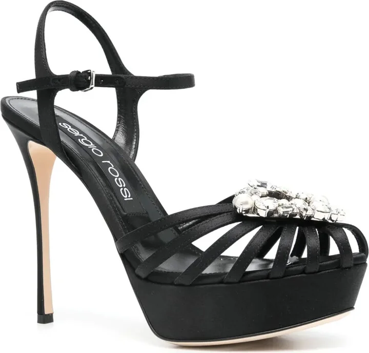 120mm Crystal-Detailing Sandals - Image 2