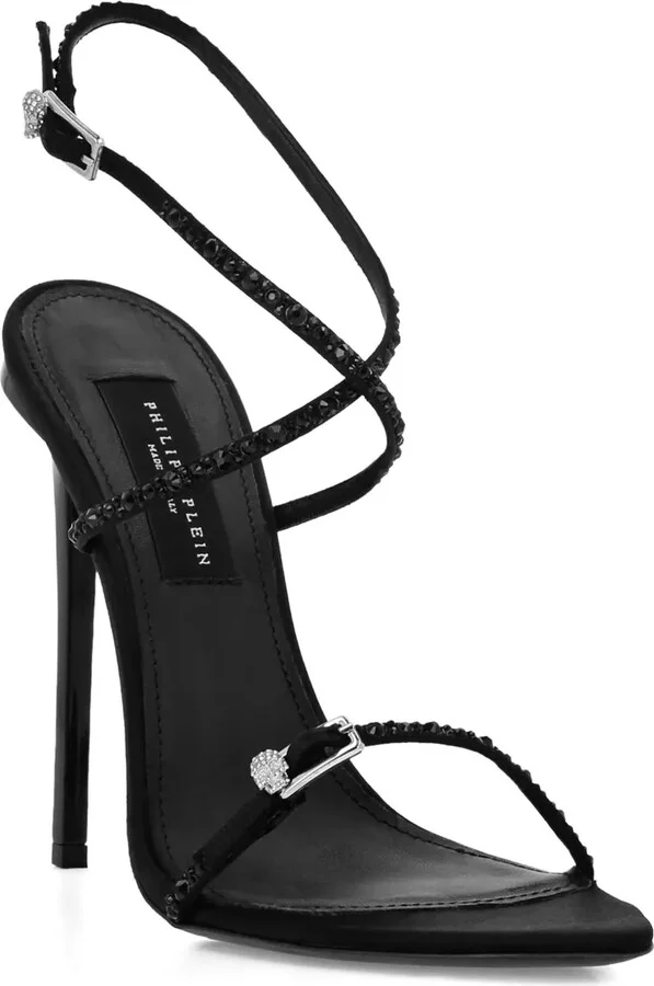 120mm Crystal-Embellished Buckle Sandals - Image 2