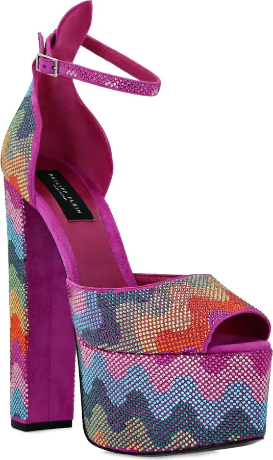 120mm Crystal-Embellished Leather Pumps - Image 2