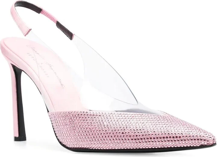 120mm Crystal-Embellished Pointed Pumps - Image 2
