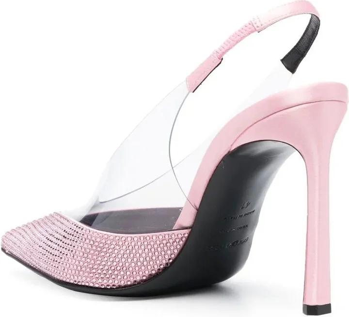 120mm Crystal-Embellished Pointed Pumps - Image 3