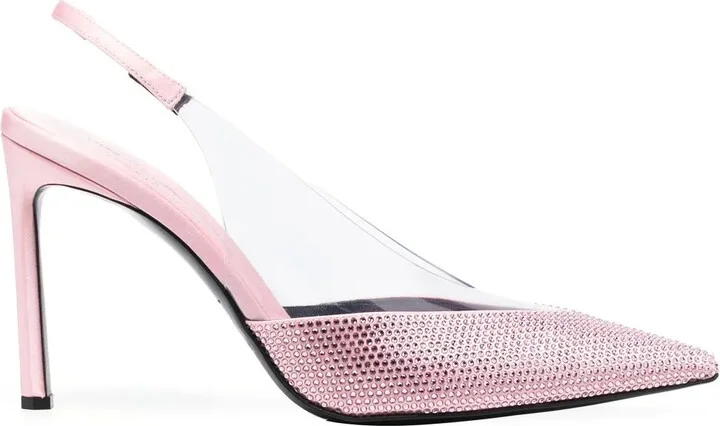 120mm Crystal-Embellished Pointed Pumps