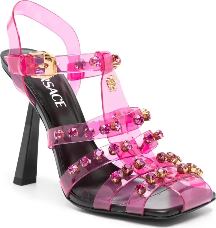 120mm Crystal-Embellished Sandals - Image 2