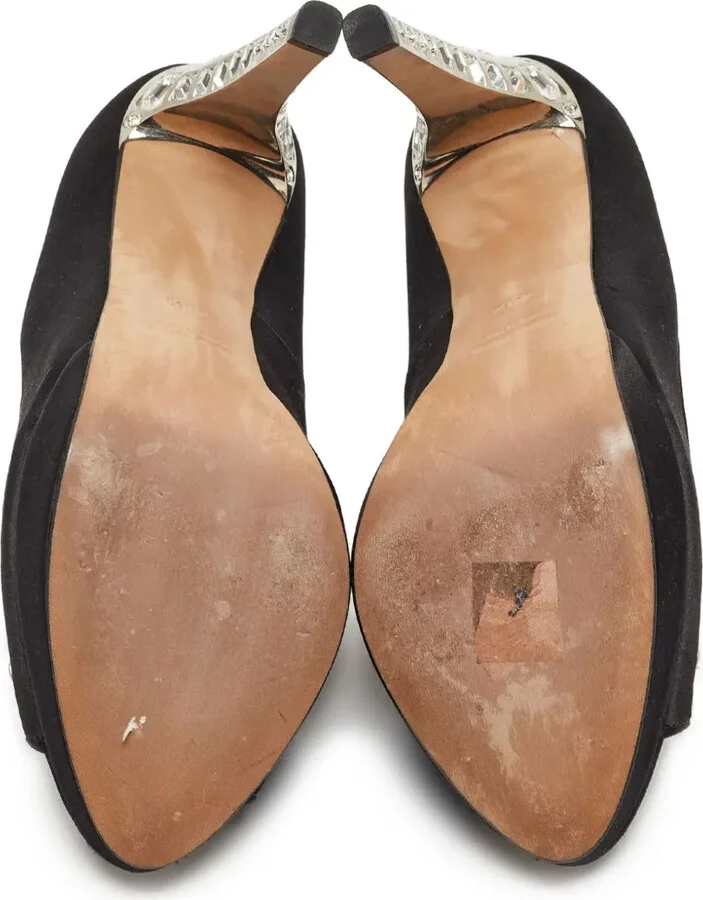 120mm Crystal-Embellished Satin Pumps - Image 5