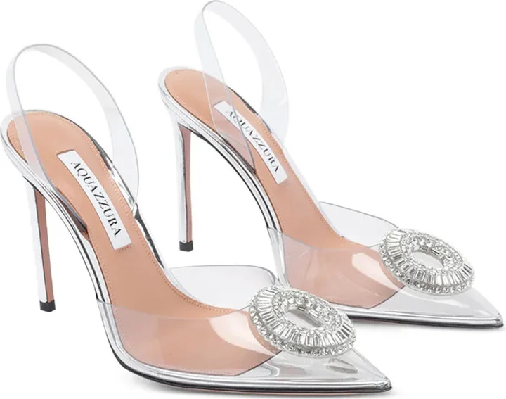 120mm Crystal-Embellished Slingback Pumps - Image 3