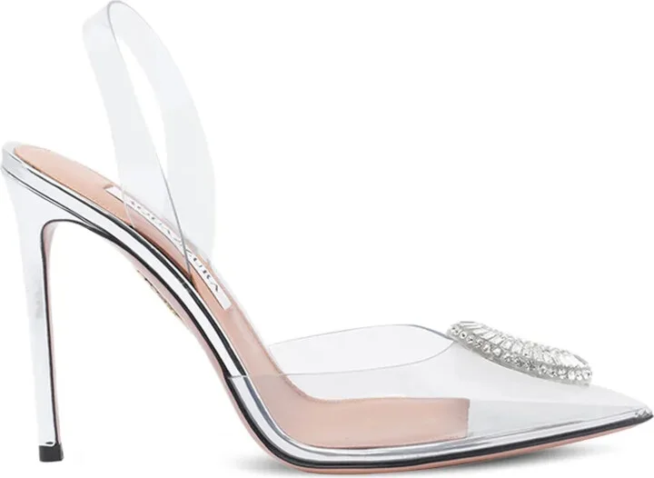 120mm Crystal-Embellished Slingback Pumps