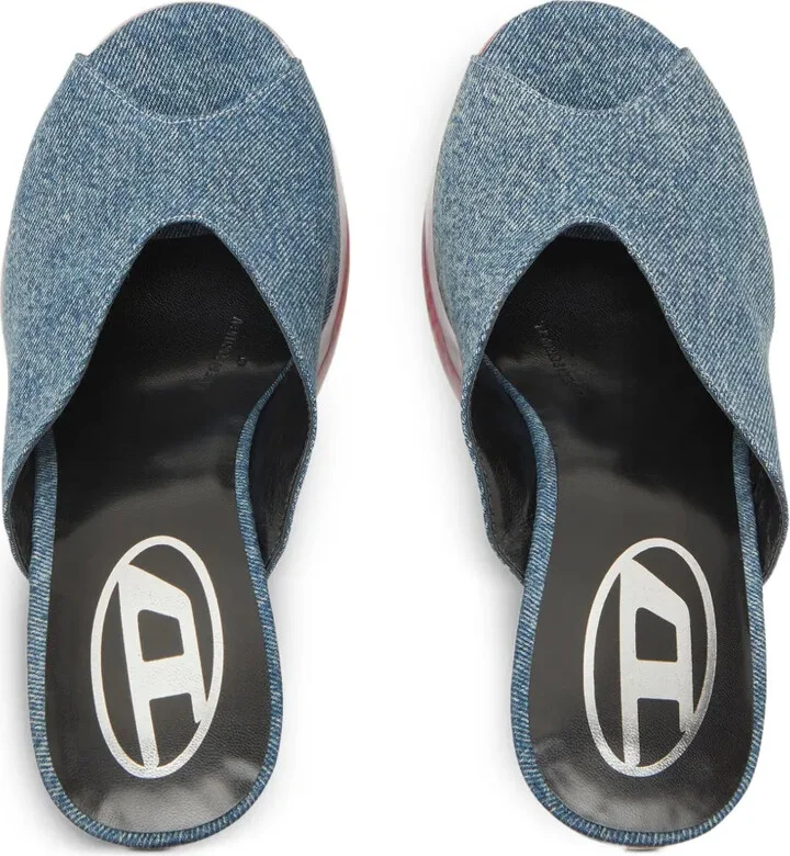 120mm D-Lake denim platform sandals - Image 4