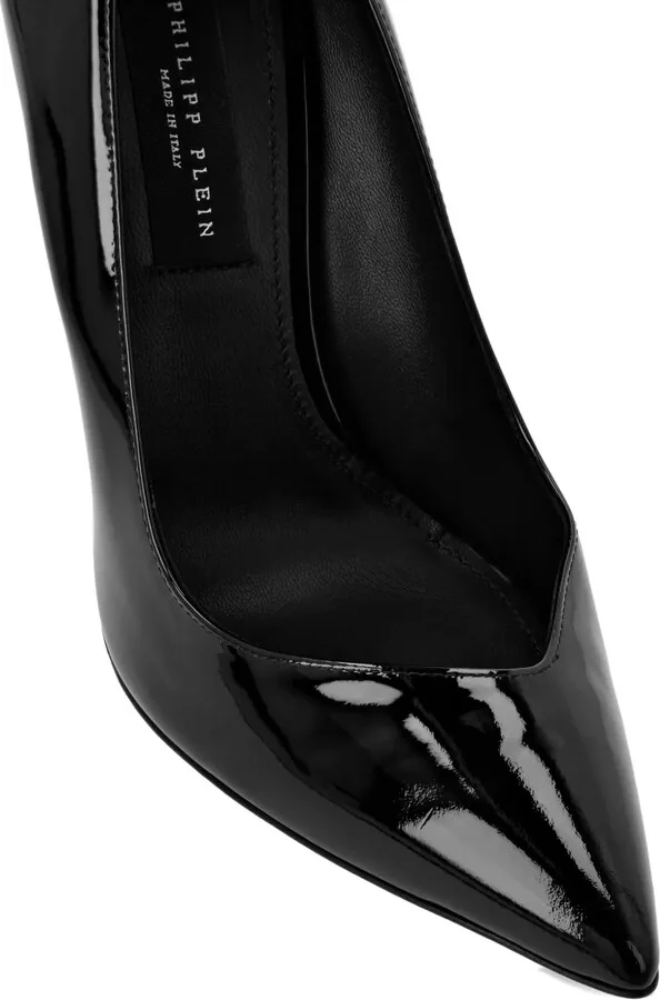 120mm Decolette leather pumps - Image 3