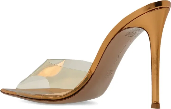 120mm Elle metallic pointed-toe sandals - Image 3