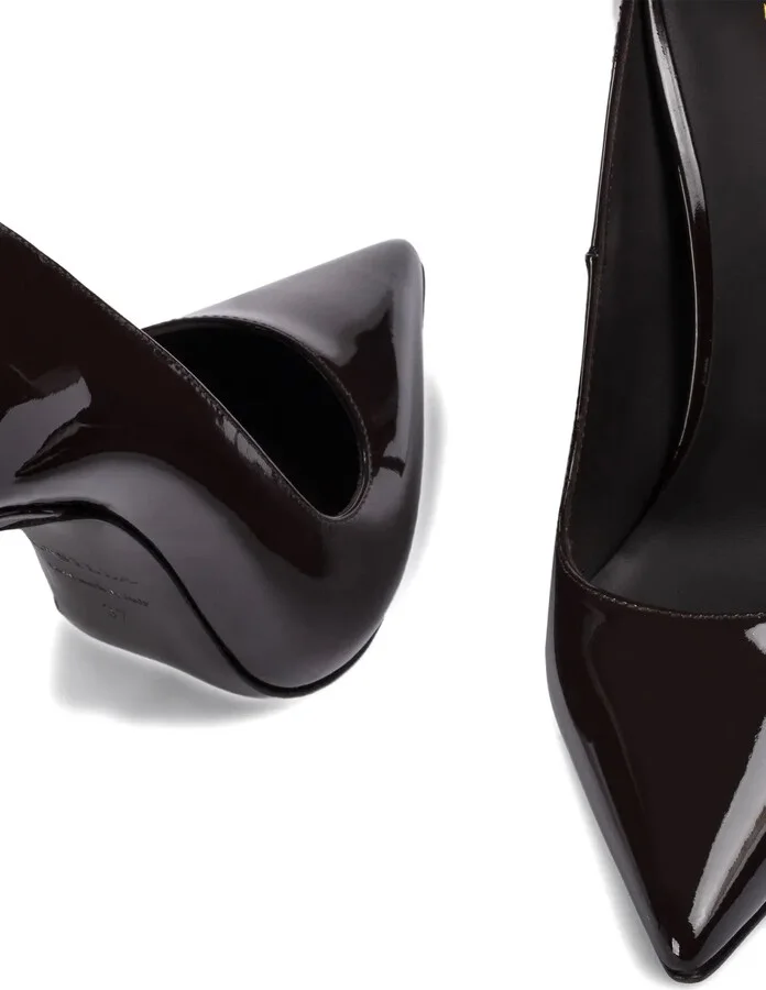 120mm Eva leather pointed-toe pumps - Image 4
