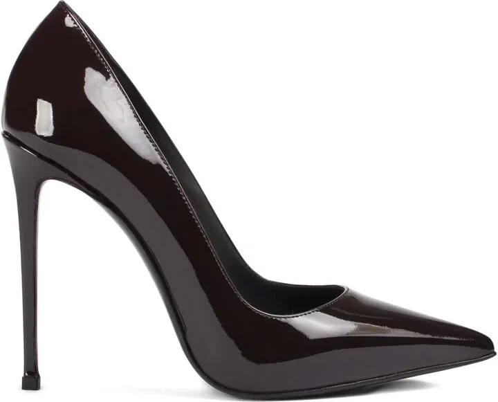 120mm Eva leather pointed-toe pumps