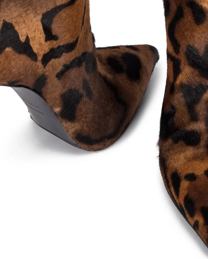 120mm Eva leopard-print leather boots - Image 3