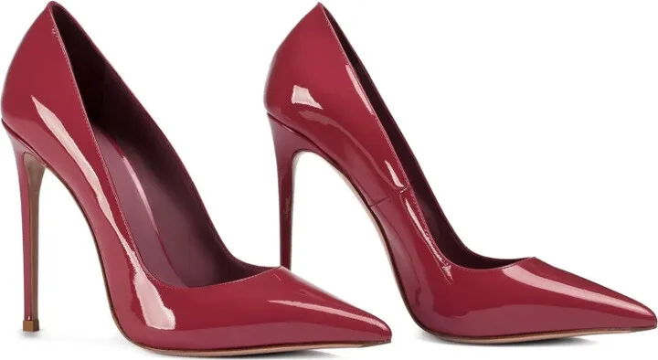 120mm Eva patent-leather pointed-toe pumps - Image 2