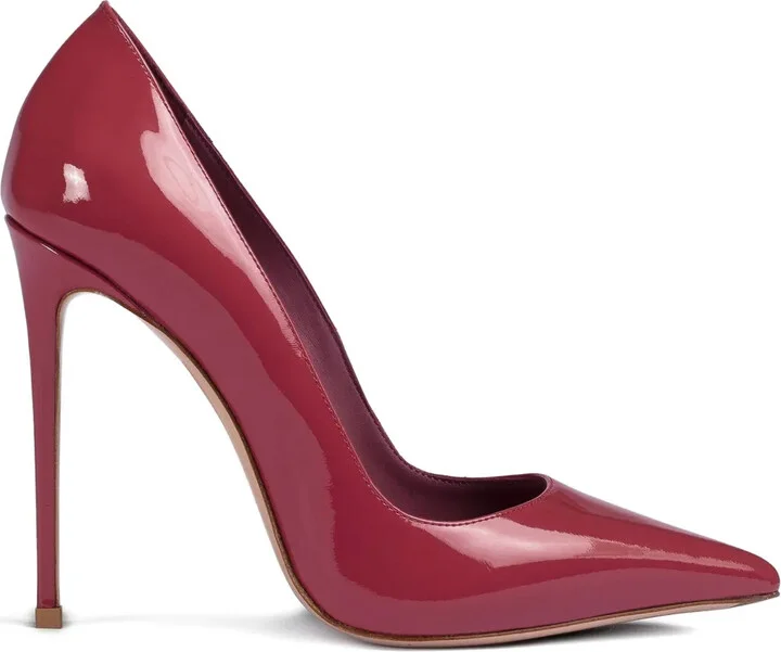120mm Eva patent-leather pointed-toe pumps