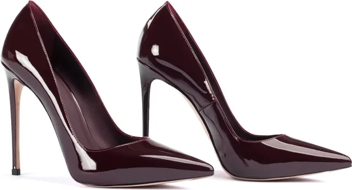 120mm Eva patent-leather pumps - Image 2