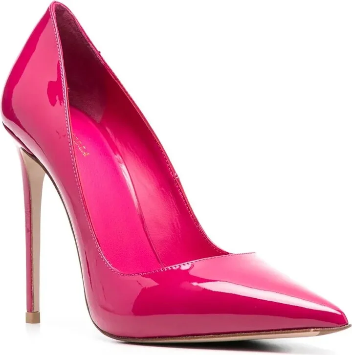 120mm Eva patent leather pumps - Image 2