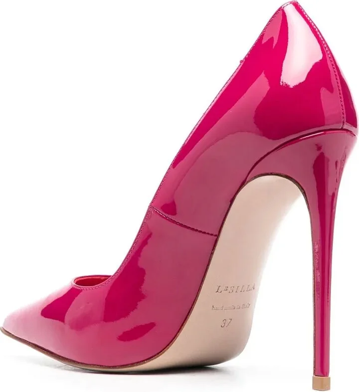 120mm Eva patent leather pumps - Image 3