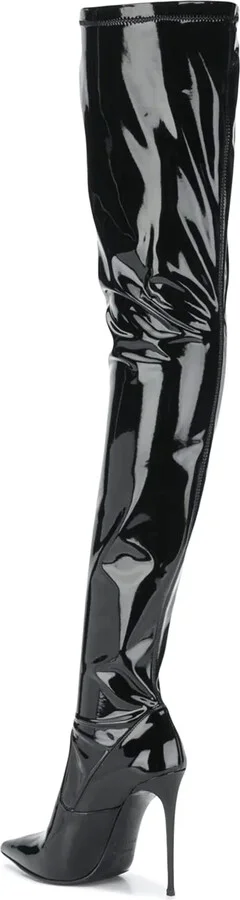 120mm Eva thigh-length leather boots - Image 3