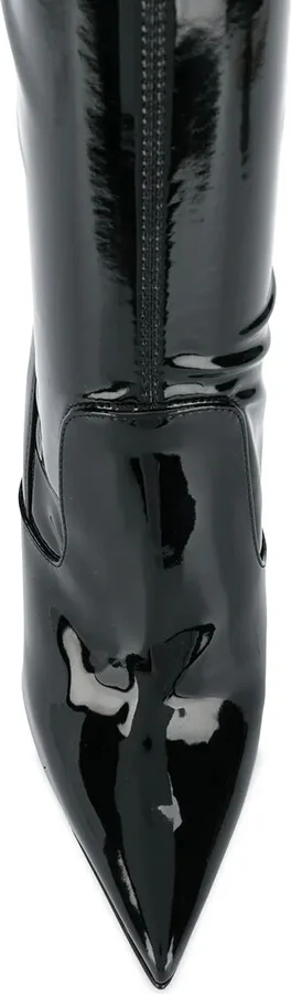 120mm Eva thigh-length leather boots - Image 4
