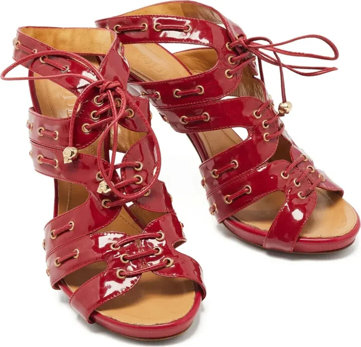 120mm Eyelet-Detail Sandals - Image 2