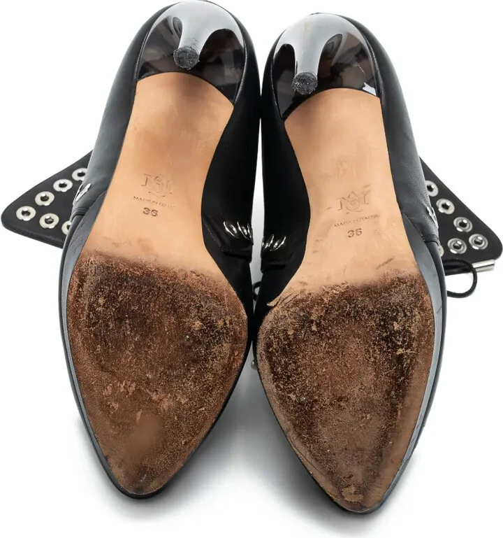 120mm Eyelet-Embellished Boots - Image 5