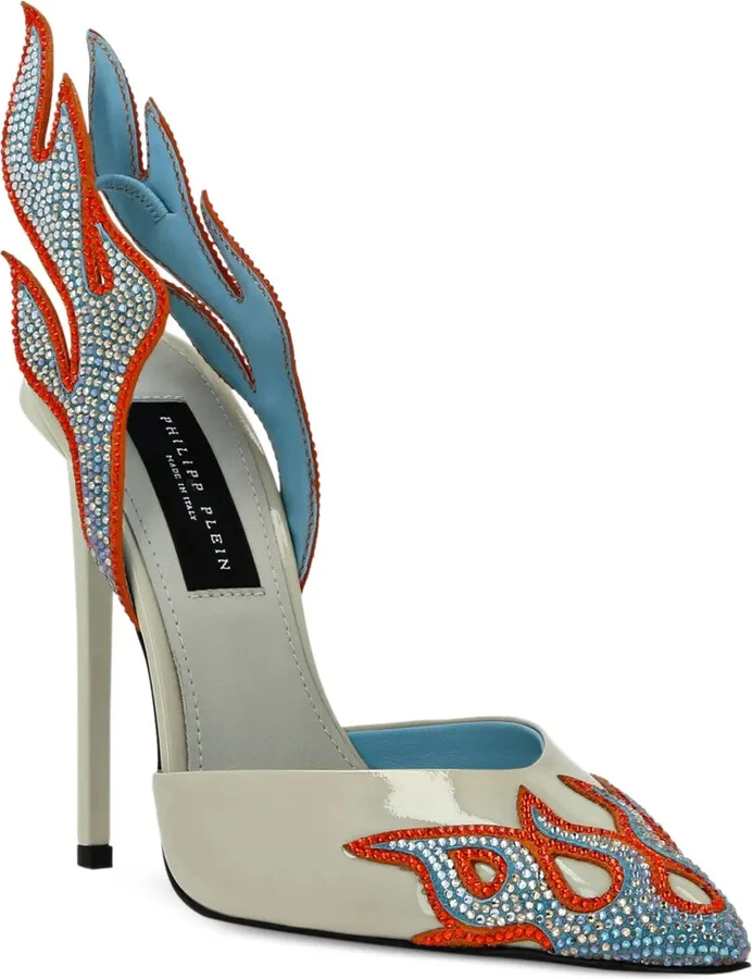120mm Flame-Detail Stiletto Heels - Image 2