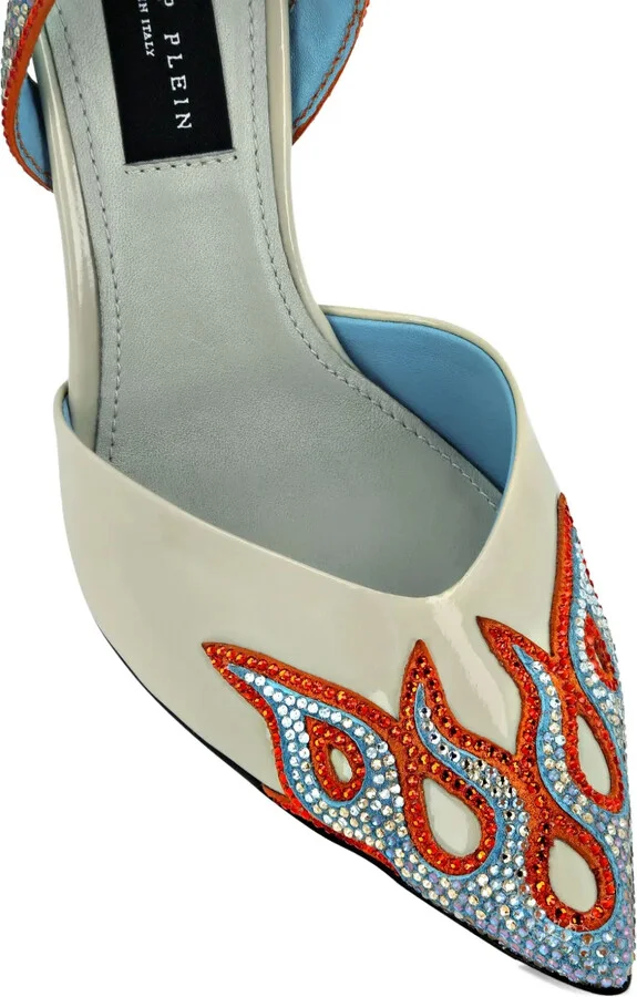 120mm Flame-Detail Stiletto Heels - Image 3