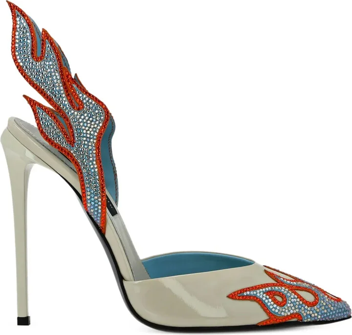 120mm Flame-Detail Stiletto Heels