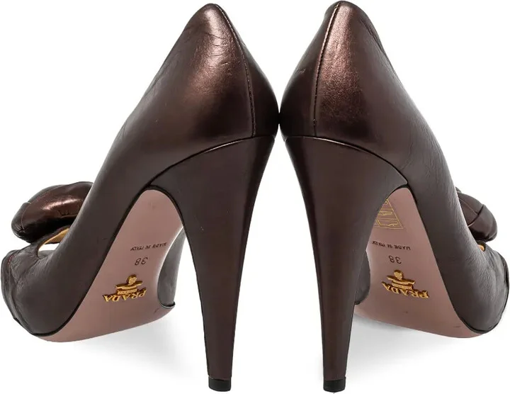 120mm Floral-Embellishment Peep-Toe Pumps - Image 3
