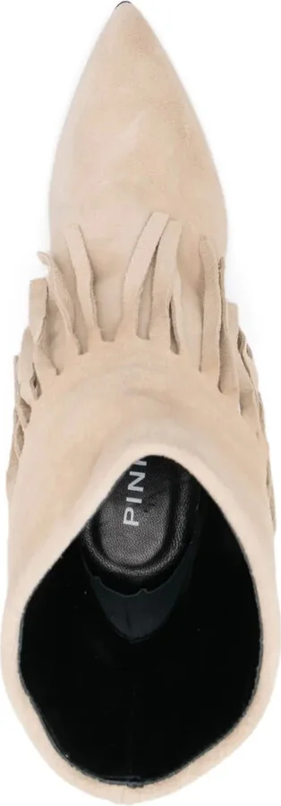 120mm Fringe-Detail Ankle Boots - Image 4