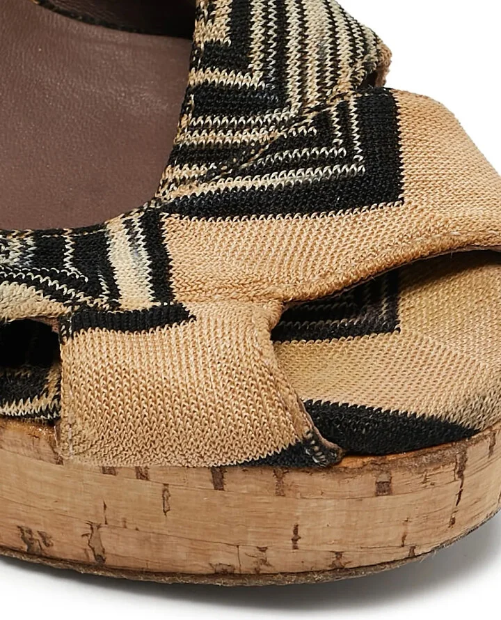 120mm Geometric Slingback Platform Sandals - Image 5