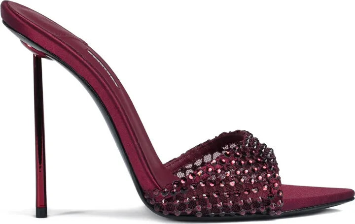 120mm Gilda satin sandals