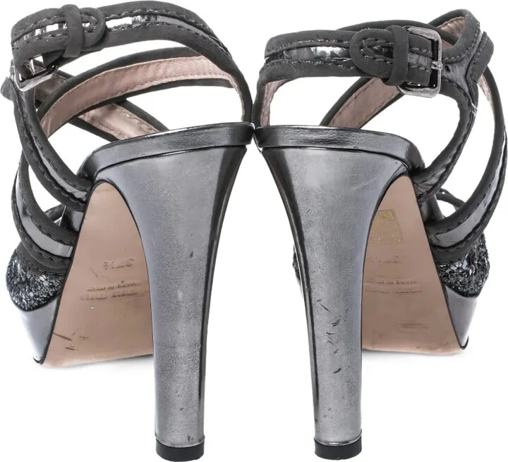 120mm Glitter-Detail Platform Sandals - Image 3