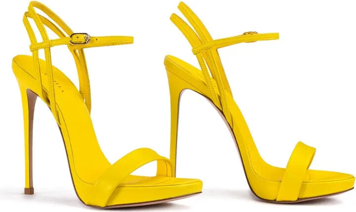 120mm Gwen patent-leather stiletto sandals - Image 2