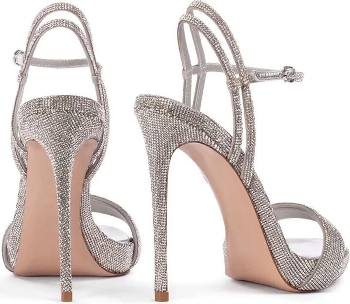 120mm Gwen rhinestone-embellished leather sandals - Image 3
