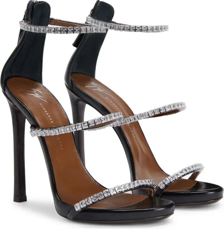 120mm Harmony Shine crystal-embellished sandals - Image 2