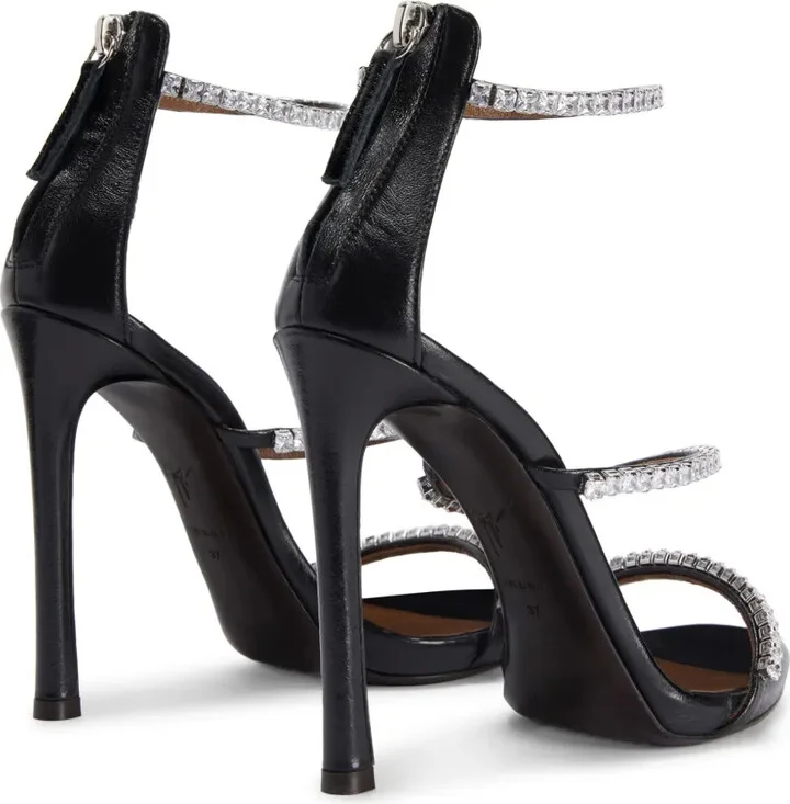 120mm Harmony Shine crystal-embellished sandals - Image 3